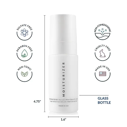 Miniatura 4 de NAELI Hidratante facial con SPF 30, crema antienvejecimiento de colágeno y péptidos, reduce las arrugas, hidratación ligera de la piel con ácido