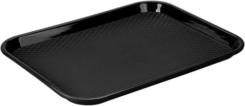 Miniatura 4 de G.E.T. FT-14-BK Bandeja para cafetería/comida rápida, sin BPA, 14 x 10.75 pulgadas, color negro (juego de 12)