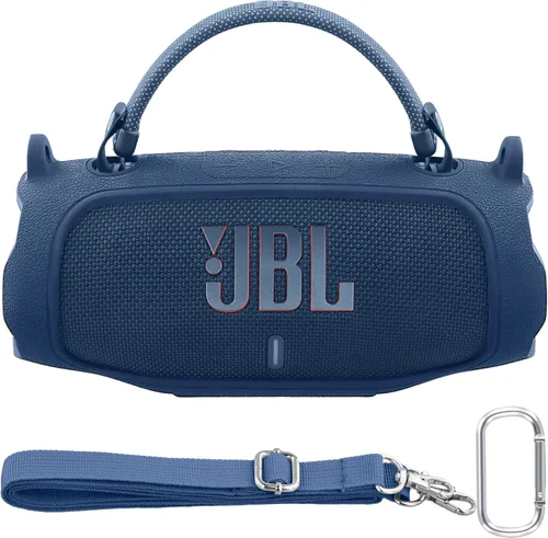Miniatura 21 de Funda de silicona compatible con JBL Charge 5 Altavoz Bluetooth portátil impermeable (Cubierta de silicona rosa)