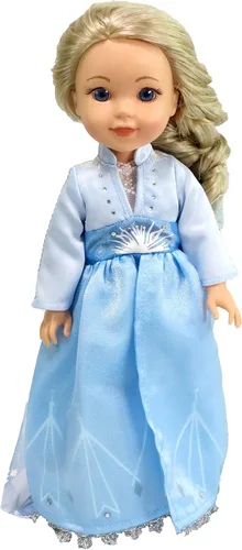 Miniatura 3 de American Fashion World Brown Princess Anna Frozen 2 - Traje inspirado para muñecas de 14 pulgadas Calidad premium y diseño moderno Ropa