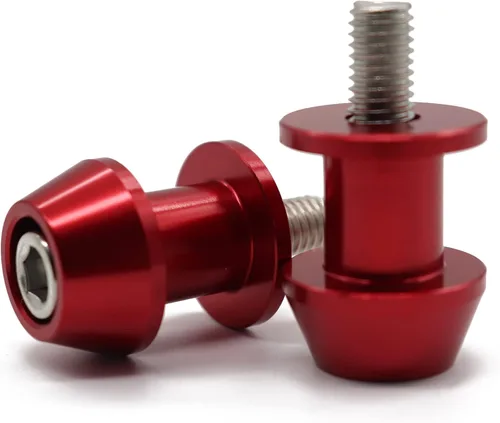Miniatura 8 de Bobinas deslizantes para brazo basculante M8*1.25 para motocicletas, tornillos de soporte de brazo basculante de aleación de aluminio CNC de 8 mm