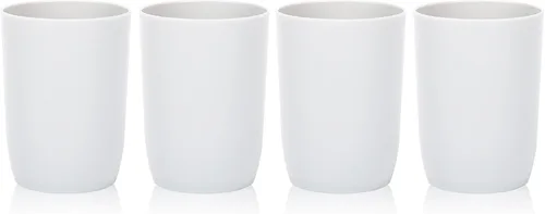 Miniatura 15 de Topsky Paquete de 4 vasos de baño – Vaso de plástico para cepillo de dientes – Vasos reutilizables – Vaso para enjuague bucal Color mixto 4 piezas