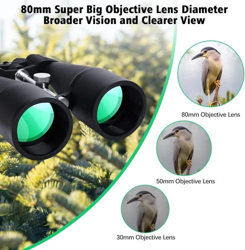 Miniatura 3 de Prismáticos de alta potencia 30-260x80 para adultos, prismáticos de largo alcance para exteriores para observación de aves, caza, observación