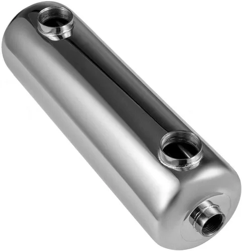 Intercambiador de calor de piscina en línea, calentador de piscina de acero inoxidable, carcasa y tubo, intercambiador de calor para piscinas, spas,