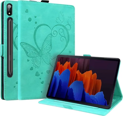Miniatura 11 de Dteck Funda inteligente de cuero para Samsung Galaxy Tab S8 Ultra de 14.6 pulgadas 2022, azul con bolsillo frontal, soporte de múltiples ángulos