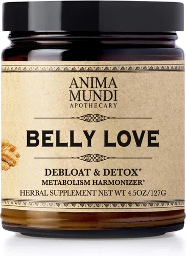 Anima Mundi Apothecary Polvo de amor del vientre, suplemento para aliviar la hinchazón, ayuda digestiva y deshinchazón, suplemento en polvo para