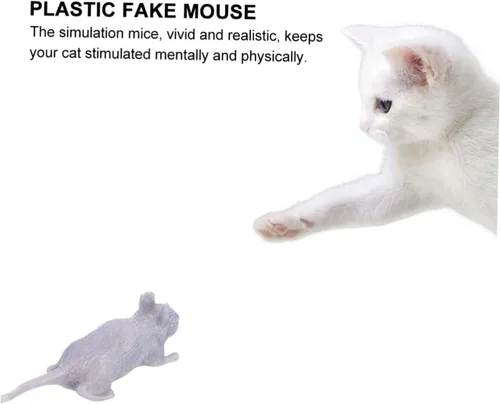 Miniatura 5 de VANZACK 10pcs Halloween Prank Plastic Simulation Mice Lightweight Scary Decorations for Haunted Houses Parties and Bar Props