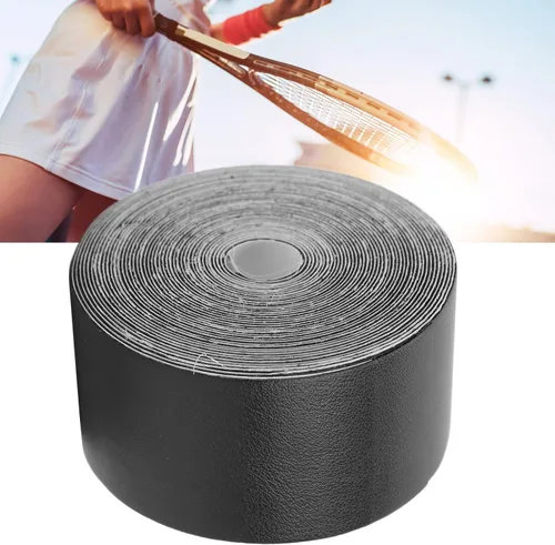Miniatura 8 de VGEBY Cinta de raqueta, protector de raqueta de tenis de squash ampliado para equipo deportivo (negro)