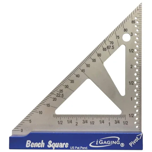 iGaging Escuadra de Banco (Acero Inoxidable, 4")