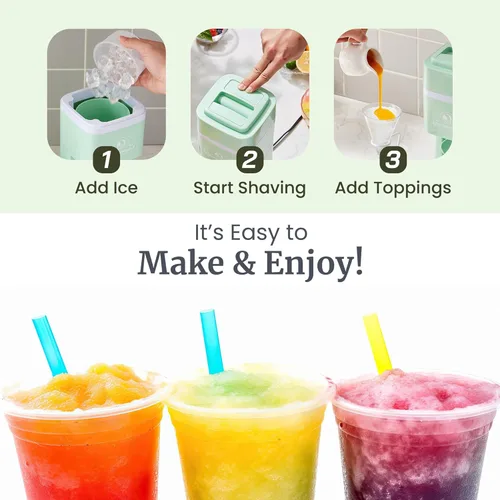 Miniatura 5 de Elite Gourmet Máquina de hielo y cono de nieve afeitado, ESI2215M, granizados refrescantes, Margaritas, Bebidas Boba, Cono de nieve y soporte y Menta