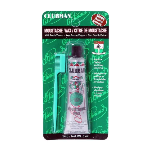 Miniatura 9 de Clubman Paquete colgante de cera para bigote negro 0.5 oz x 3 paquetes