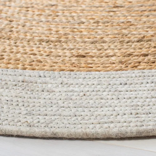 Miniatura 5 de SAFAVIEH Braided Collection BRD910B - Alfombra redonda de yute reversible de 3 pies, color beige y natural, hecha a mano