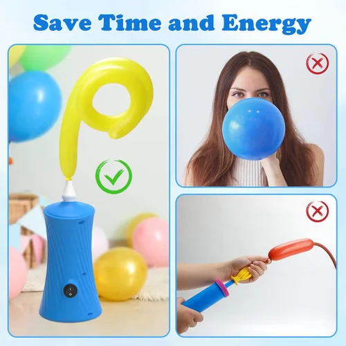Miniatura 3 de AXHJ Balloon Pump Electric Air Pumps for Long Balloons, Electric Air Balloon Pump, Balloon Inflator for Foil Twisty Animal Balloons in Birthday