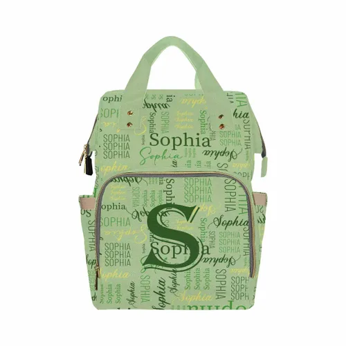 Miniatura 10 de InterestPrint Bolsa de pañales con nombre, mochila personalizada para hombres y mujeres, Color 17, Mochilas Daypack