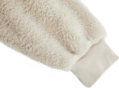 Miniatura 4 de Runcati Sudadera con Capucha de Sherpa Difusa para Hombre, Pullover, Manga Larga, Deportiva, con Bolsillo Frontal, Militar, Ropa Exterior de Otoño e
