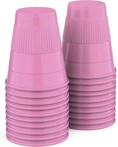 Miniatura 9 de Vasos desechables Paquete de 50 Vasos de plástico de 5 onzas, tazas de baño pequeñas perfectas como medicina, agua, enjuague, enjuague bucal
