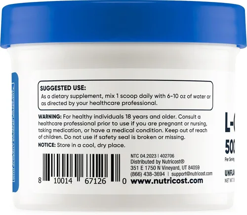 Miniatura 3 de Nutricost L-Carnosina en polvo 1.76 oz (100 porciones) - Sin OMG