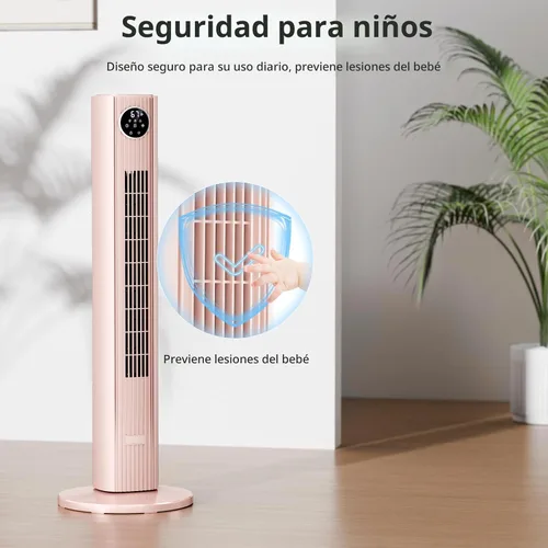 Miniatura 6 de Antarctic Star Ventilador de Torre Portátil Ventiladores de Piso Oscilante 85° Ventilador Silencioso de Enfriamiento Temporizador 12H Control Remoto