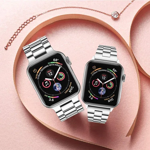 Miniatura 6 de Compatible con Apple Watch Band para mujer y hombre de 1.614 in 1.575 in 1.496 in 1.732 in 1.772 in 1.654 in Ultra 1.929 in, pulsera de metal
