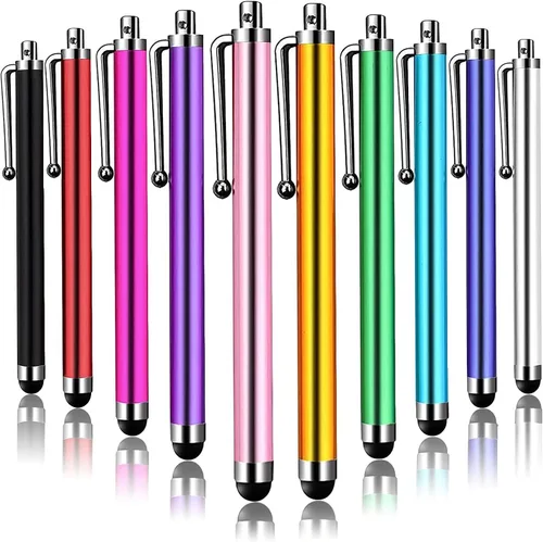 Miniatura 8 de IC ICLOVER Paquete de 10 lápices capacitivos, ligero de 4.1 pulgadas, pantalla táctil de metal, lápiz capacitivo para escribir/dibujar, apto