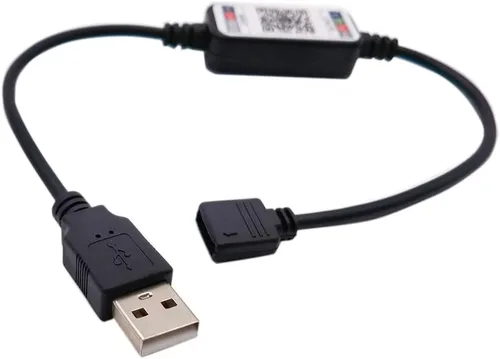 Miniatura 3 de Mini tira de luz LED RGB controlador inalámbrico Bluetooth dimmer para control USB 5V DC 12V 24V música 5050 cinta colorida (USB 5V)