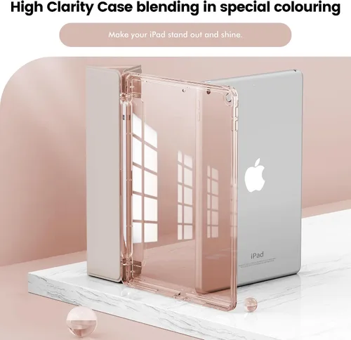 Miniatura 2 de INFILAND Funda para iPad de 9ª generación 2021/iPad de 8ª generación 2020/iPad de 7ª generación 2019, funda protectora transparente de cristal