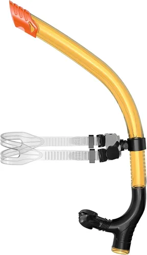 Miniatura 9 de Snorkel de nadador para natación regazo, equipo de esnórquel para adultos, entrenamiento de natación, boquilla de silicona de montaje central