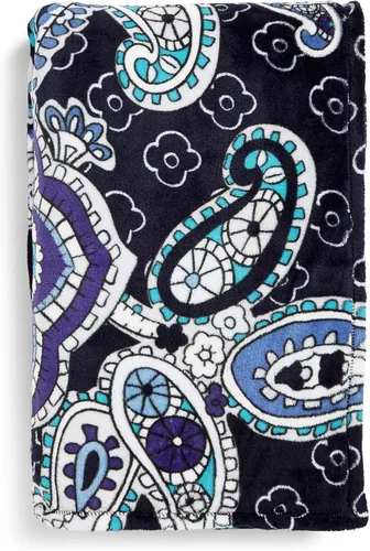 Miniatura 14 de Vera Bradley Manta de felpa de forro polar Botánico Paisley Rosa