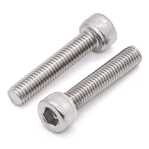 Miniatura 10 de Tornillos de cabeza hueca de 1/4-20 x 1 (30 piezas) Allen Hex Drive, acero inoxidable 18/8 304, rosca completa, acabado brillante, rosca gruesa