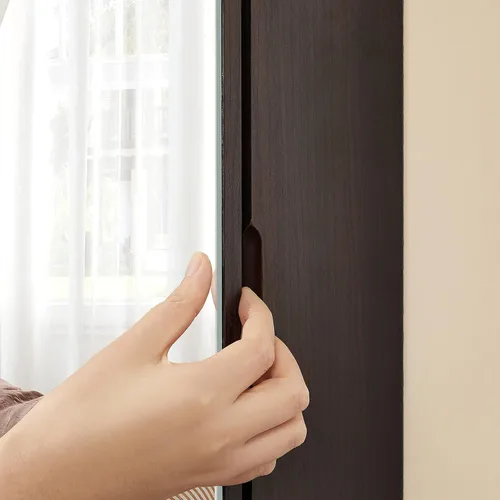Miniatura 8 de SONGMICS Gabinete colgante de joyería, gabinete de pared con luces interiores LED, organizador de joyas montado en la puerta, espejo de cuerpo