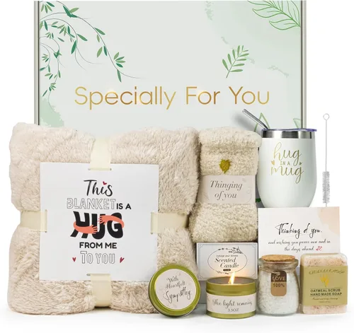 Miniatura 8 de Regalos de cuidado personal para mujeres, cesta de regalo de pronta recuperación, paquete de cuidado para mujeres después de la cirugía, regalos