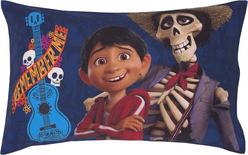 Miniatura 5 de NoJo Disney Coco - Juego de cama para niños de 4 piezas, azul marino, naranja y azul claro, Aprovecha Tu Momento - Incluye edredón, sábana bajera