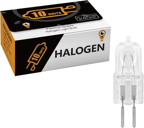 Miniatura 2 de Paquete de 10 unidades transparentes regulables T4 Q35/GY6.35/CL/120V GY6.35 JCD 35 W 35 W 120 voltios bombilla halógena eléctrica cera fusión