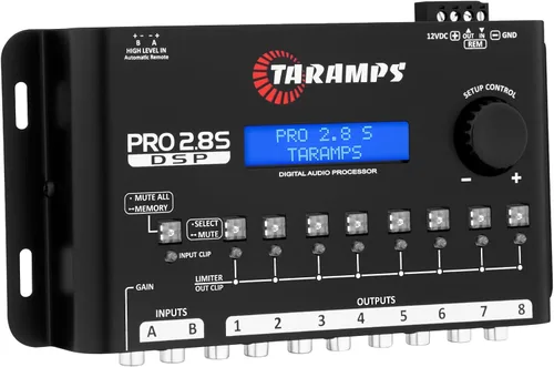 Miniatura 2 de Taramps Pro 2.8S Negro DSP Crossover Procesador de Señal de Audio Digital Completa y Ecualizador con secuenciador de 15 bandas de ecualización