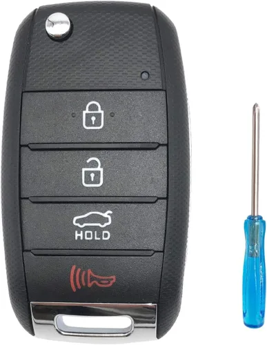 Horande Funda plegable de repuesto para llavero Kia Optima Sorento Sportage Rio Soul Forte Carens Picanto sin llave