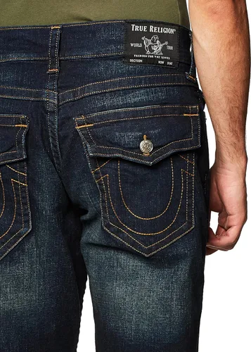 Miniatura 2 de True Religion Men's Ricky Straight Leg Jean with Back Flap Pockets