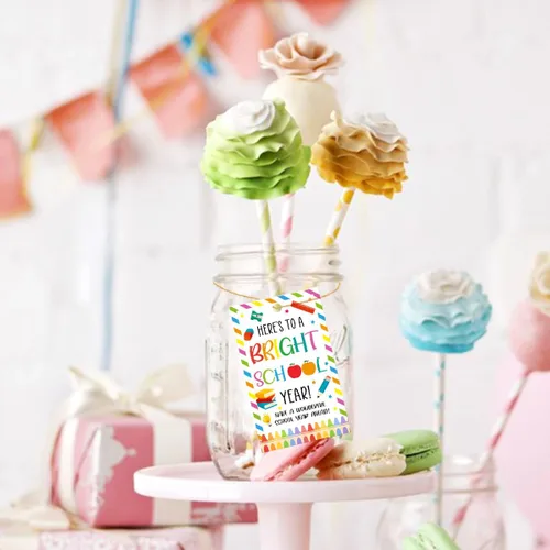 Miniatura 6 de Etiquetas divertidas para bolsas de regalo de regreso a clases, divertidas etiquetas de regalo para el primer día de escuela, etiquetas de regalo