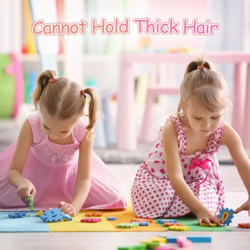 Miniatura 6 de 200 ligas elásticas para el cabello fino, pequeños soportes para cola de caballo sin arrugas para niños y bebés, accesorios para el cabello
