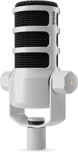 Miniatura 4 de RØDE PodMic - Micrófono cardioide de transmisión dinámica, color blanco PodMic Blanco