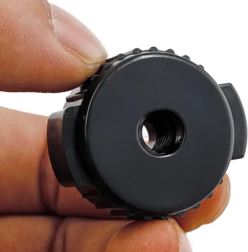 Miniatura 3 de Jiozermi 6 piezas de platillo negro tuercas accesorios de tambor, 0.315 in plástico liberación rápida platillo mate tuerca
