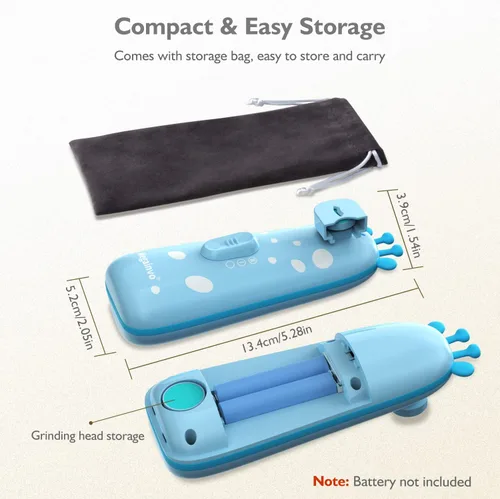 Miniatura 7 de Lima de uñas eléctrica, fácil y segura para recién nacido, cortaúñas para bebés y niños pequeños, cortaúñas silenciosas con luz nocturna, 10