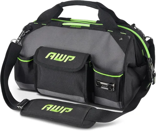 Miniatura 13 de Bolsas de herramientas AWP, bolsa de herramientas premium, negra, bolsa de herramientas duradera, para profesionales y contratistas