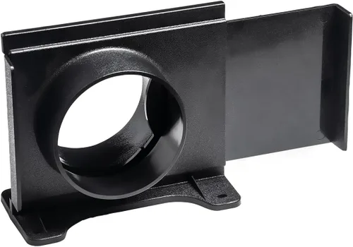 POWERTEC 70357 Puerta de ráfaga de montaje en pared de 4 pulgadas con soporte para colector de polvo, accesorios de recolección de polvo, 1 paquete