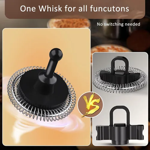 Miniatura 4 de Espumador de leche, vaporizador de leche eléctrico 4 en 1 para café con pantalla de temperatura, calentador de leche automático desmontable