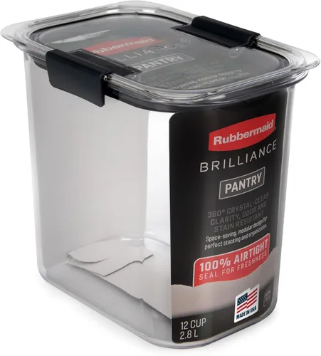 Miniatura 18 de Rubbermaid Brilliance - Recipiente hermético para almacenar alimentos de despensa, fabricado en plástico sin BPA, capacidad de 7,8 tazas, ideal