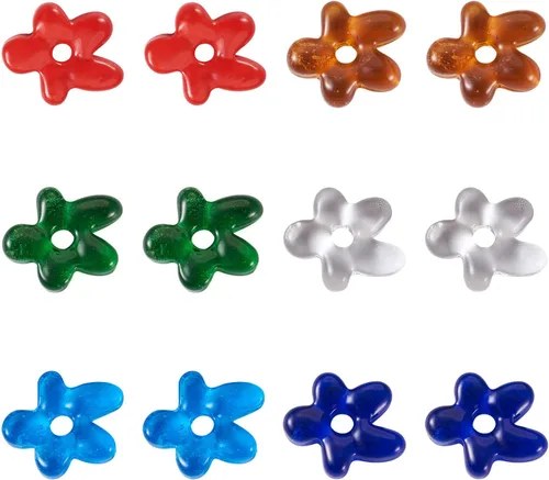 Miniatura 11 de 180 cuentas de cristal galvanizadas con forma de corazón de amor, cuentas espaciadoras de corazón pequeño, cuentas transparentes para San Valentín
