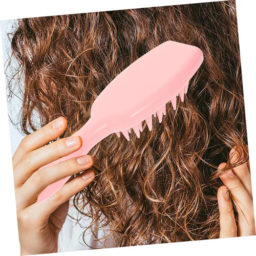 Miniatura 8 de Mikinona Cepillo de champú de mango largo, depurador de cuero cabelludo para cabello largo, masajeador de cabello, peine para caspa