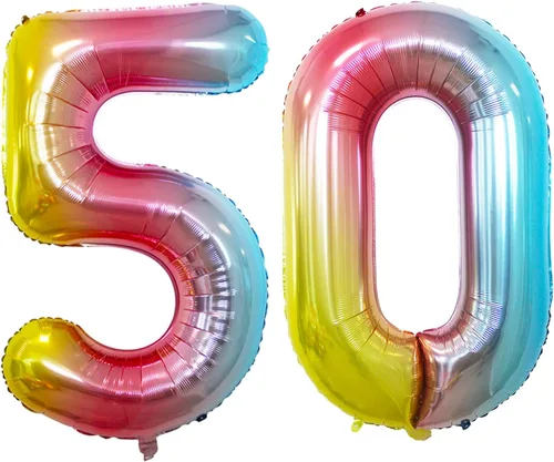 Miniatura 107 de Goer, conjunto de globos de papel aluminio para decoraciones de cumpleaños, globos de las letras de feliz cumpleaños y de números Oro