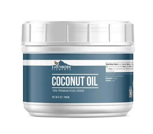 Miniatura 6 de Earthborn Elements Aceite de coco (55 fl oz), no hidrogenado, de grado alimenticio, siempre puro