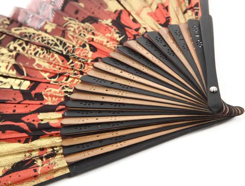 Miniatura 4 de Terra Distribution Abanico Plegable [Importación de Japón] Abanicos de Mano para Mujer Plegables, Abanico Japonés, Diseño Único, Bambú Hecho a Mano
